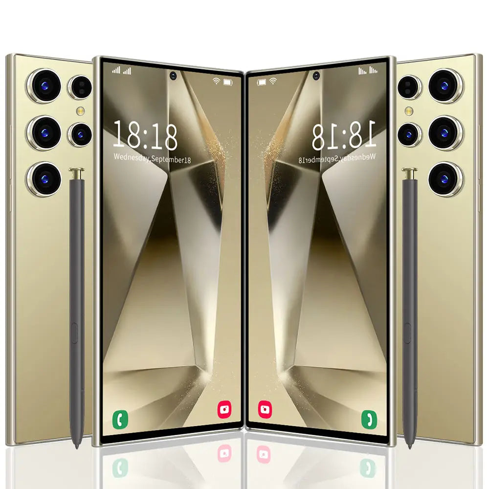 2024 Latest Global Version S24 Smart Cell AI Phone Big Full Screen Long Endurance Netflix Mobile Phone Drop Shipping