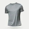 High Quality Polyester Men Running T Shirt Quick Dry Fitness O Neck T Shirt Training Exercise Clothes Gym Sport Shirt Tops