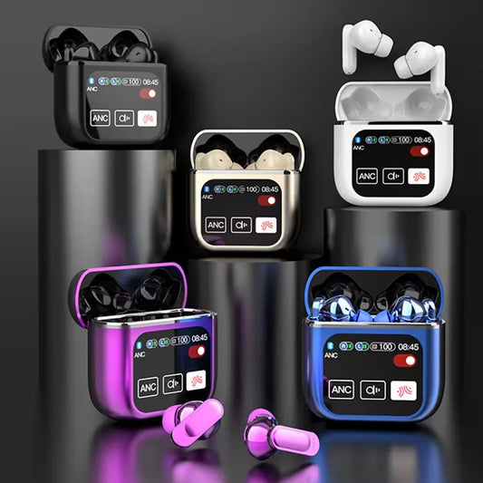 2024 New Design LCD Touch Screen SE60 TWS Tws Earbuds Waterproof Earphone Wireless Headphones
