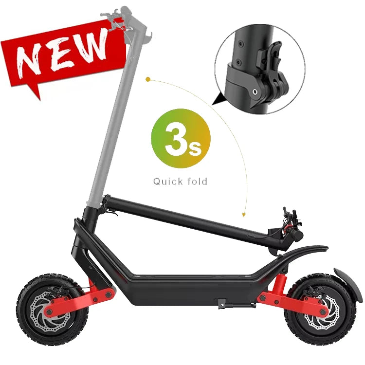 18.2AH Dual Drive 1000W*2 Off-Road Electric Scooter Skateboard Foldable X10 E Scooter Skate Board 11 Inch Wheel Mileage 60-70Km