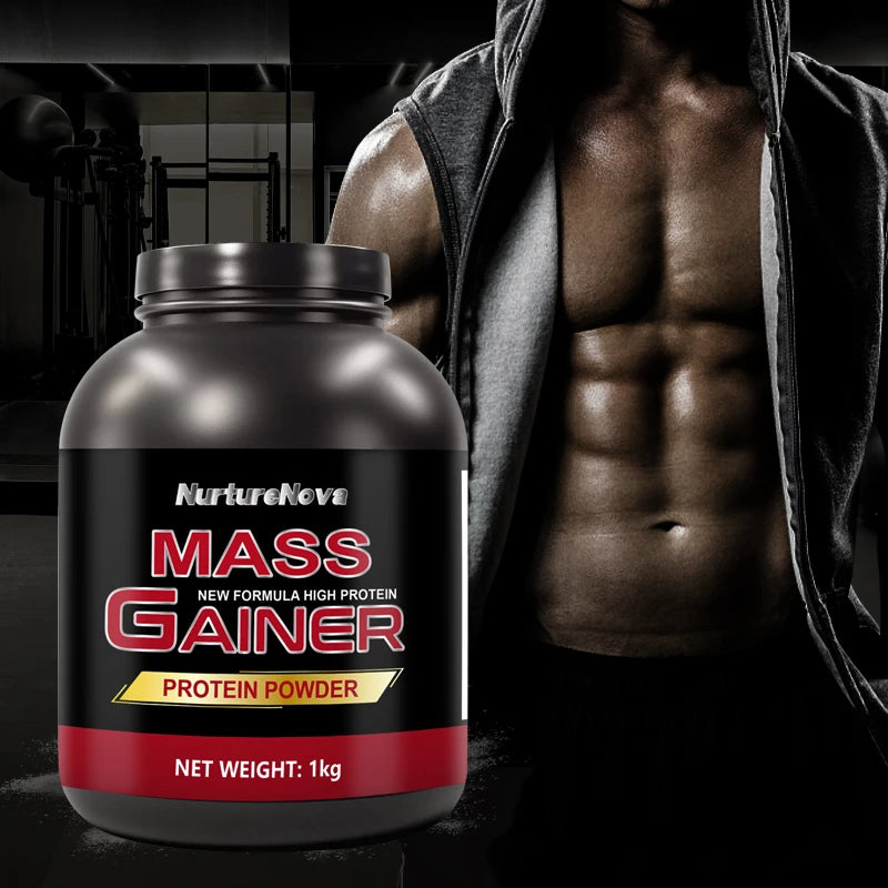 Fast Weight Gain Healthcare Supplement Rapid Muscle Building Fitness Supplement with Whey Protein Creatine Powder Mass Gainer