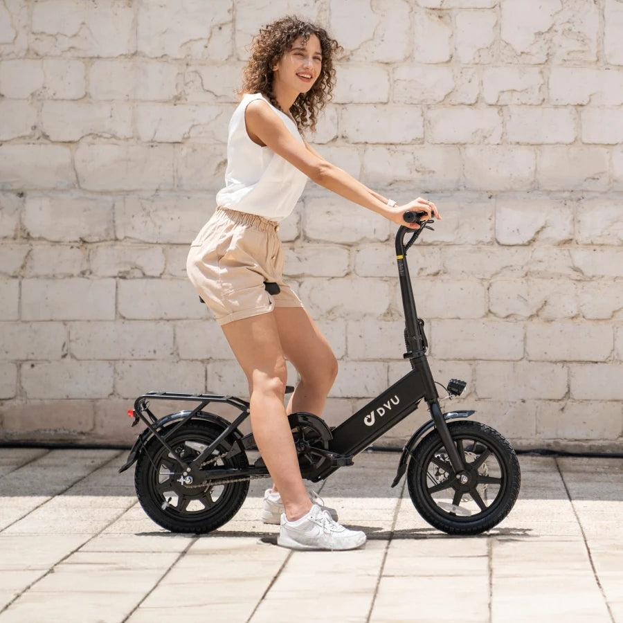 Hot 36V Electric Hybrid Bike for Adults Stylish 3-Speed Foldable Mini Dirt City Velo Electrique Lithium Battery Power for Ladies