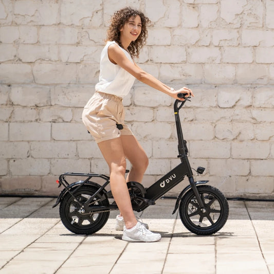 Hot 36V Electric Hybrid Bike for Adults Stylish 3-Speed Foldable Mini Dirt City Velo Electrique Lithium Battery Power for Ladies
