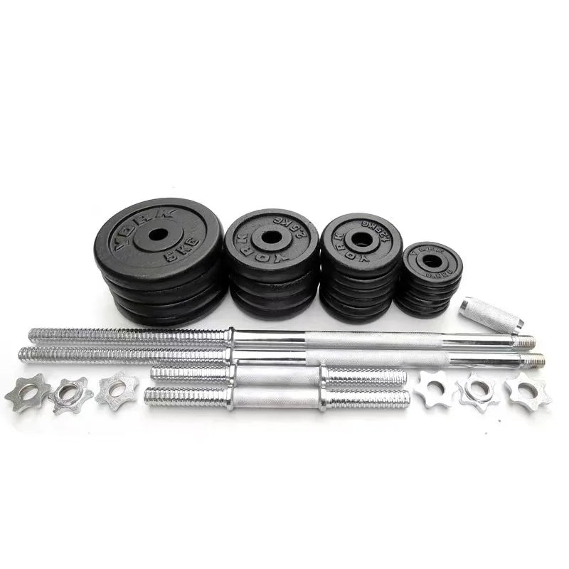High Quality Chrome 50 kg Dumbbell Set Multi-function Home Fitness Adjustable Barbell 50KG Dumbbell Set