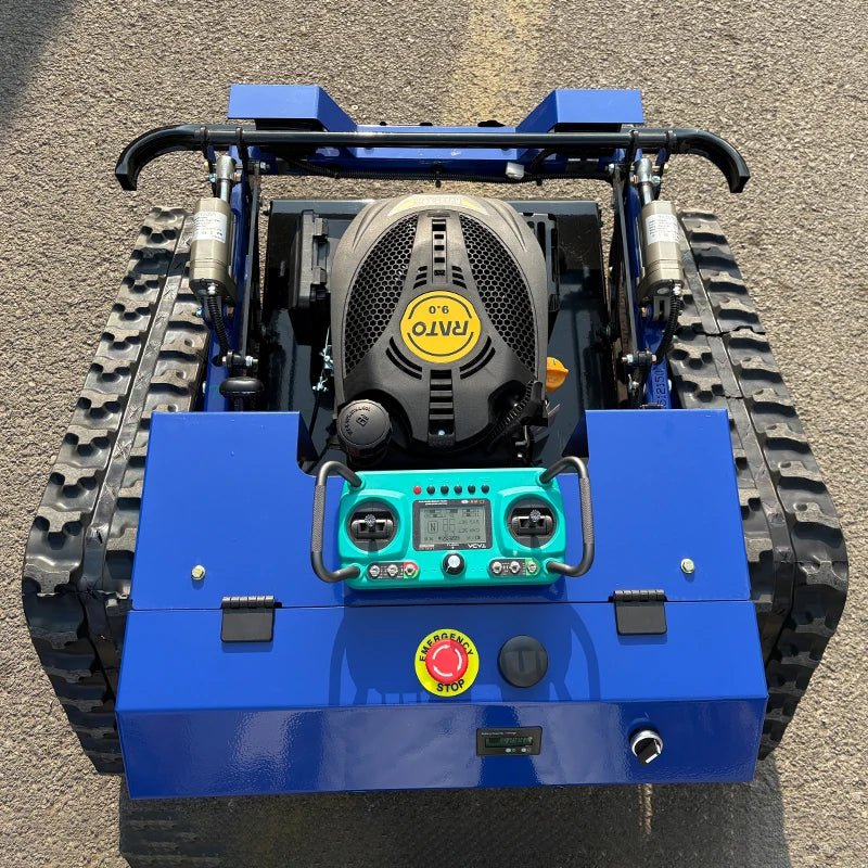 Updated Hot Selling RC Robot Lawn Mower Gasoline Four-Stroke Gasoline Slop Remote Control Lawn Mowers