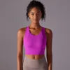 Fixed Cup All-In-One Push up High Support Shockproof High Intensity Exercise Slim Beautiful Back Tank Tops for Women