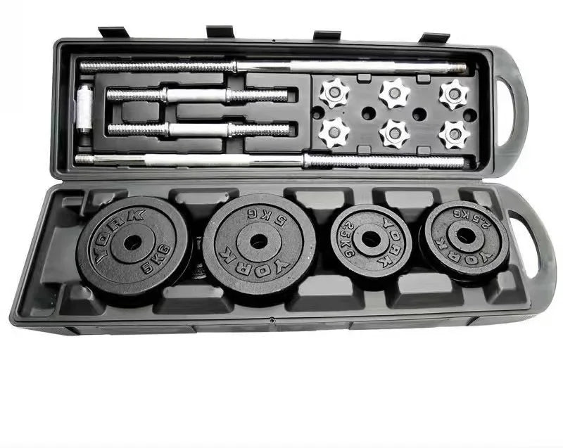 High Quality Chrome 50 kg Dumbbell Set Multi-function Home Fitness Adjustable Barbell 50KG Dumbbell Set