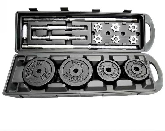 High Quality Chrome 50 kg Dumbbell Set Multi-function Home Fitness Adjustable Barbell 50KG Dumbbell Set