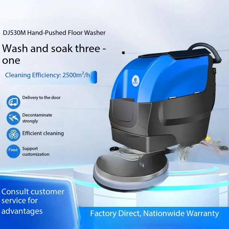 Commercial Floor Scrubber Machine, 120kg Heavy Duty, 4-5h Working Time for Warehouse & Factory