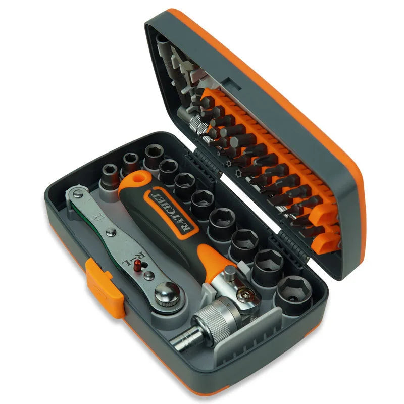 Labor-Saving Ratchet Screwdriver Set Household Combination Toolbox Hardware Magnetic Screw Driver Kit Bits Torx Screwdrivers
