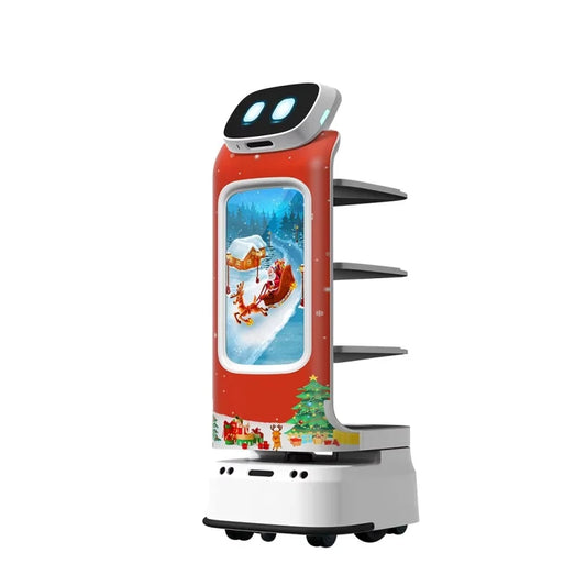 Robot Waiter for Sale Restaurant Delivery Robot Service Robot Waiter Autonomous Food Delivery Robot  Multi-Layer 6-8h Standby