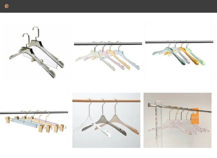 Wholesale One Hundred Kinds Crystal Clear Acrylic Clothes Hanger Manufacturer With Best Quality