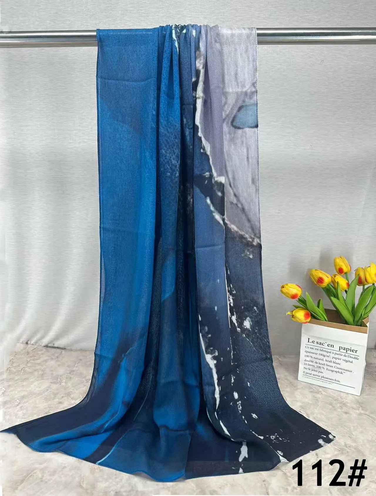 Soft Breathable Modal Hijab for Muslim Women New Digital Printed Woven Scarf Cotton Modal for Autumn