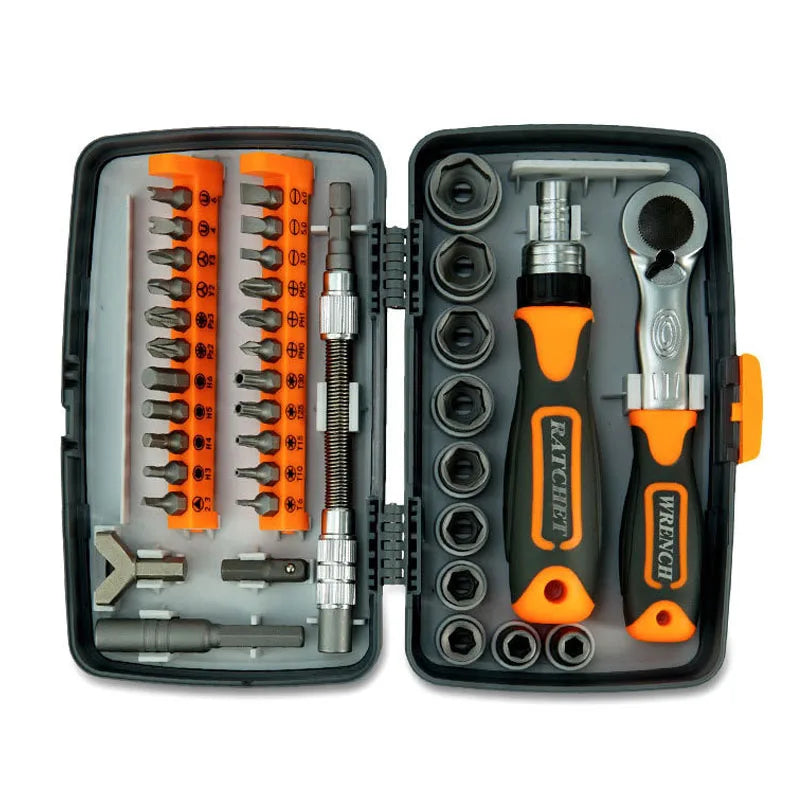 Labor-Saving Ratchet Screwdriver Set Household Combination Toolbox Hardware Magnetic Screw Driver Kit Bits Torx Screwdrivers