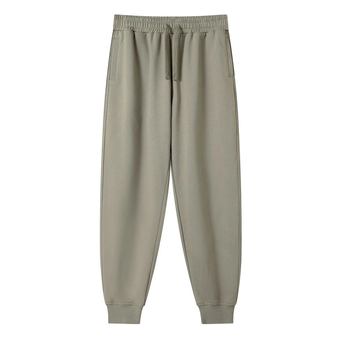 Hot Sale 380gsm Terry Jogger Trousers for Men High Quality Jogger Pants With Pockets Heavy Solid Custom Sweat Pants for Men
