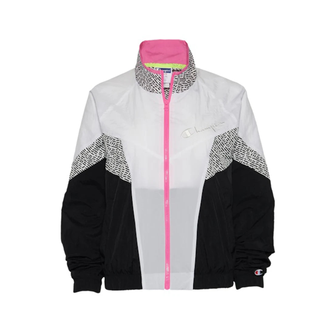 Champion Mtv Limited Edition Colorblock Woven Womens Jackets Color: White/Black/Pink | 100% Authentic