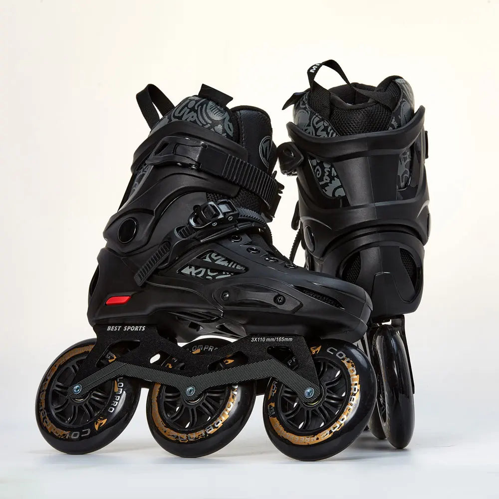 Professional Level Adult Three-Wheeled Speed Slalom Roller Skate Shoes for Men and Women New Adult Speed Skates