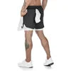 Men's 2-in-1 Camo Quick Dry Yoga and Running Shorts Compression Inner Layer Gym Fitness Jogging Pants