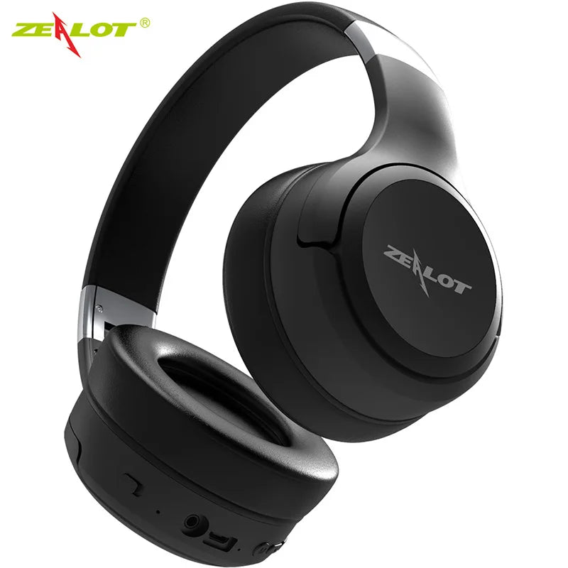 ZEALOT B28 Active Noise Cancelling Headphones with Microphone Deep Bass Wireless Headphones Over Ear for Travel/Work