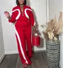 Women  New Arrival Autumn Winter Jumpsuit Color Patchwork Zipper Long Sleeved Sporty Romper