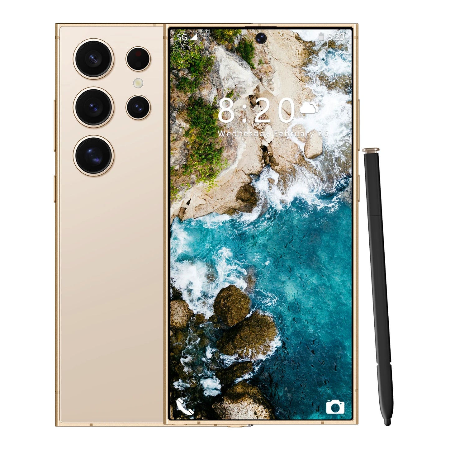 2025 New S24 ULTRA Unlocked Android Smartphone Global Version 16GB+1TB Dual Sim 5G 108MP French Big Screen 5G S25 Mobile Phone