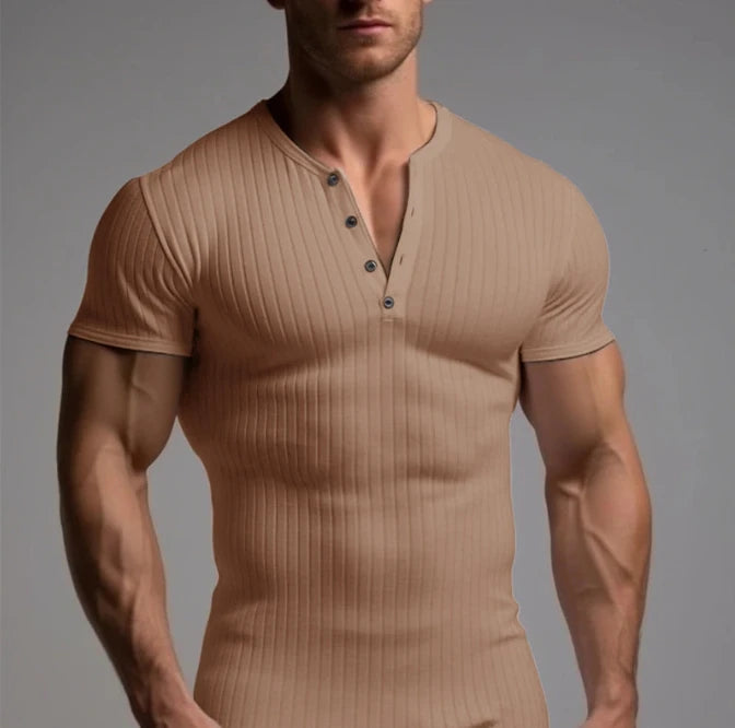 Hot New Men's Henley Custom Graphic Logo T-Shirt Plain Cotton T-Shirt Designs With Sublimation Print Manufacturer's Camiseta T-S