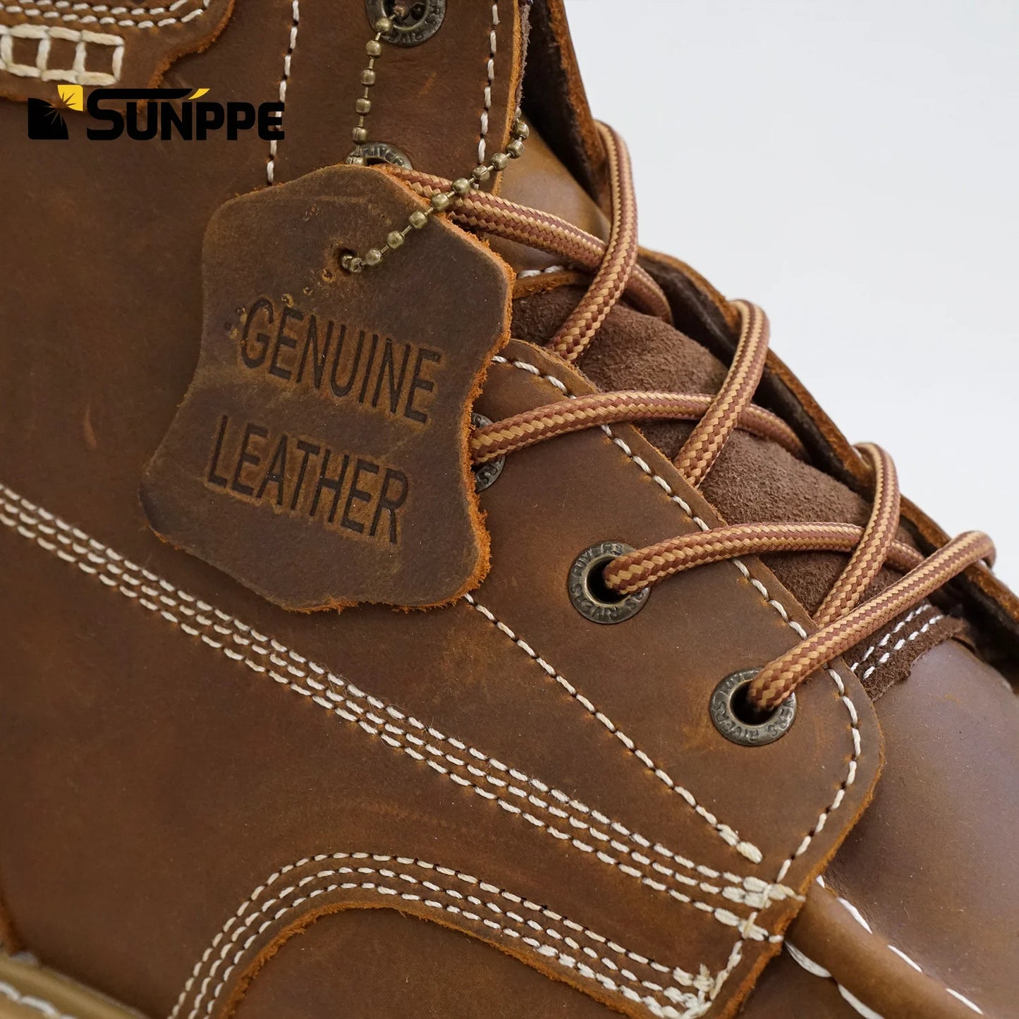Custom EN20345 Half Knee Safety Boots Summer Winter Crazy Horse Leather Genuine Leather Welt Year Cowboy Style