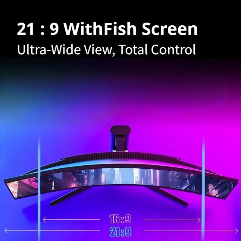 Pc Monitors 34Inch Curved Gaming Monitor 4k Ultrawide Pc Screen Lcd Display 240hz Gaming Screen Computer Monitor for Home Office