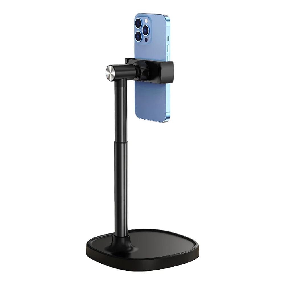 OULAIKE X66 Cell Phone Stand Mount for Desk Adjustable Height Angle Phone Holder 360 Degree Rotating Desktop Phone Stand