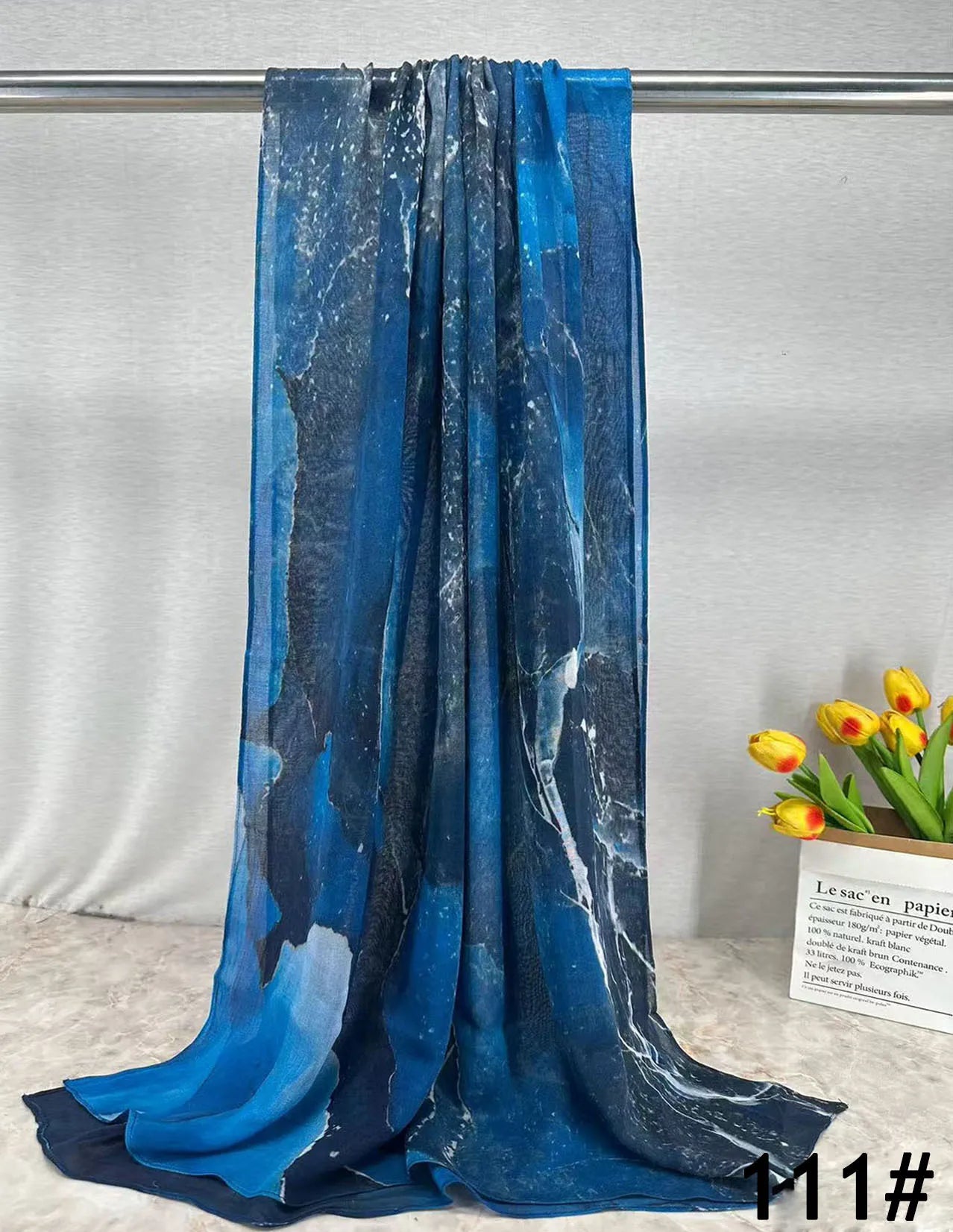 Soft Breathable Modal Hijab for Muslim Women New Digital Printed Woven Scarf Cotton Modal for Autumn