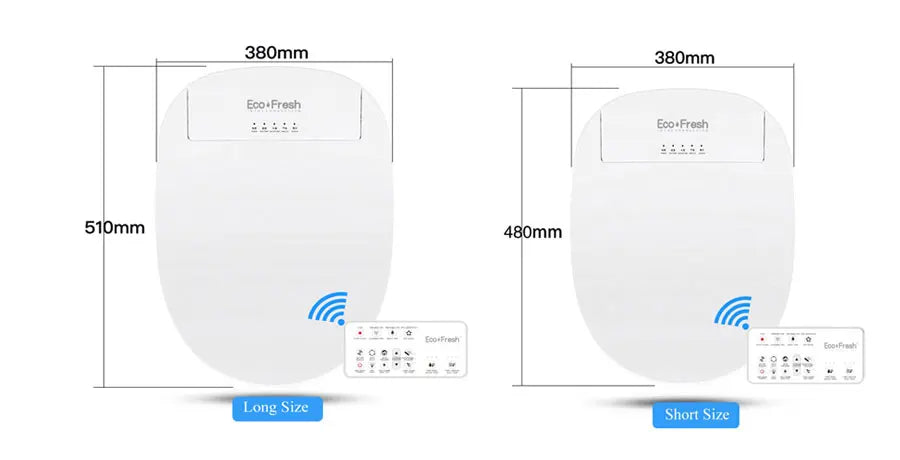 EcoFresh Smart toilet seat  Electric Bidet cover intelligent bidet heat clean dry Massage care for child woman the old