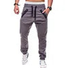 New Autumn Men's Casual Pants Mid-waist Multi-pocket Overalls Drawstring Men Pants Pure Color Fashion Pants