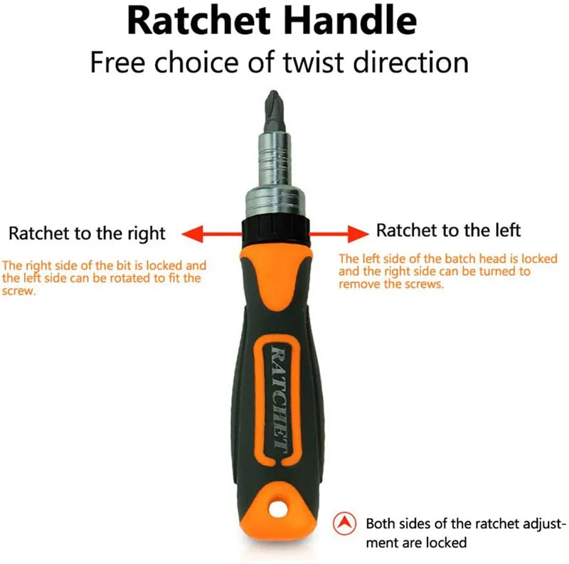 Labor-Saving Ratchet Screwdriver Set Household Combination Toolbox Hardware Magnetic Screw Driver Kit Bits Torx Screwdrivers