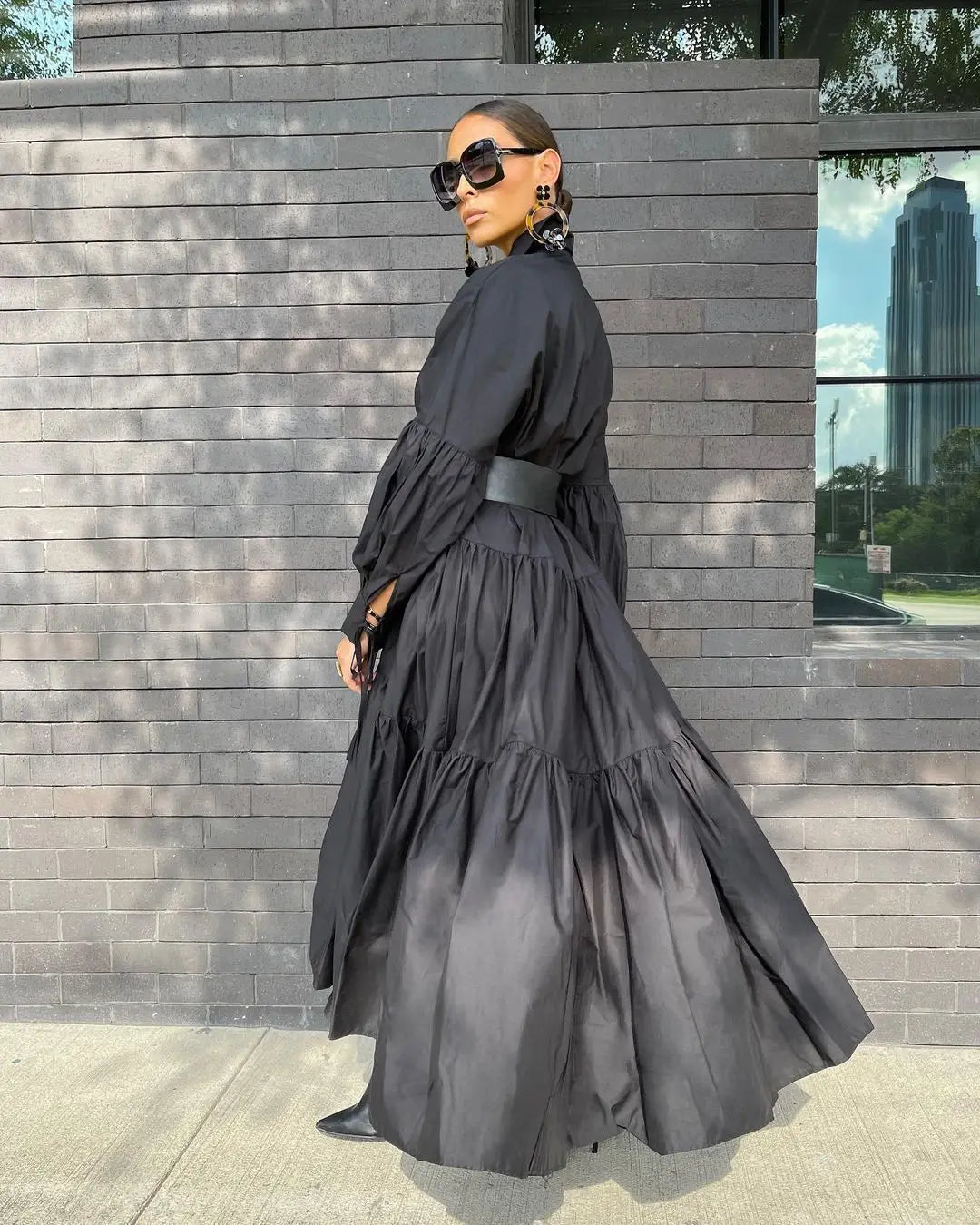 New Collection Plain Maternity Muslim With Long Sleeve Custom Made Black Lady Elegant Shirts Maxi Party Church Dresses for Women