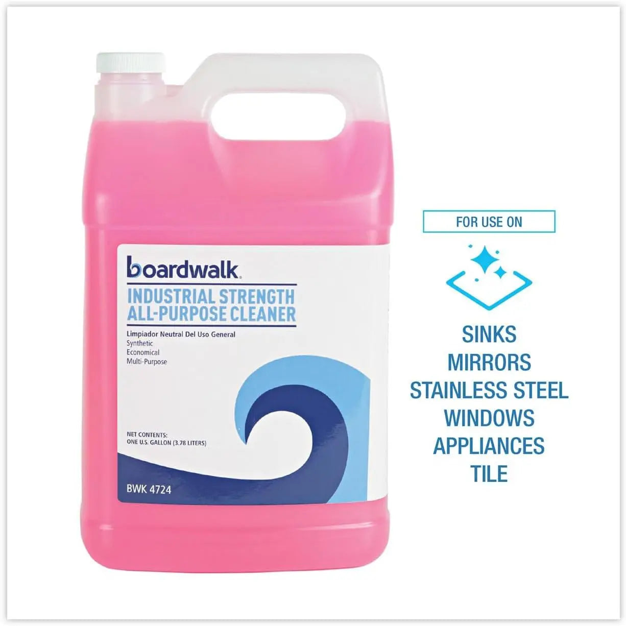Boardwalk Industrial Strength Unscented All-Purpose Cleaner 1 Gal Bottle Per Carton for Commercial Cleaning Needs B07Q3HF2MM