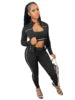 Custom Sets for Women Casual Set Jacket I-shaped Vest Pants Three-Piece Color Blocking Tight Fitting Set Conjuntos Para Mujeres