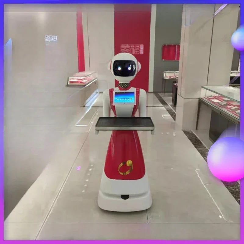 Hotel Restaurant Intelligent Food Delivery Robot, Food Delivery, Multi-functional Waiter, Humanoid Welcome Dialogue
