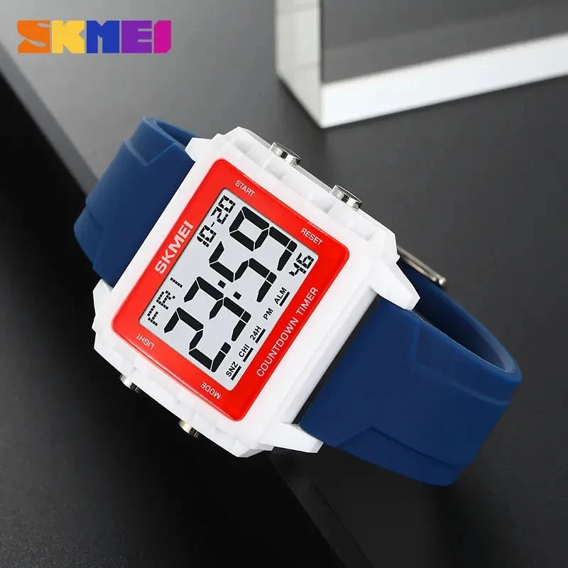 SKMEI 2320 Top Luxury Electronic Fashion Brand Waterproof Men Sports LED Watch Wristwatch Men's Digital Movement Male Watches