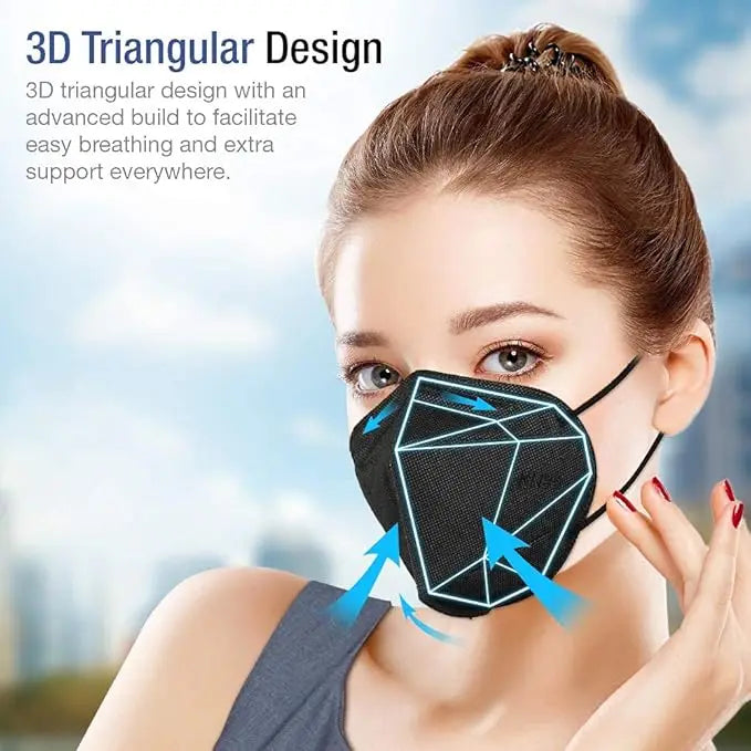 20 Pack Face Mask 5 Layers Cup Dust Mask Protection against PM2.5 Dust Particles Smoke and Haze-Proof-OTB00039