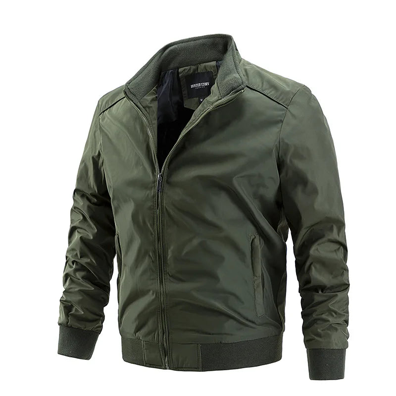 Spring Autumn Jacket Men Casual Coat Men Jacket Outdoors Fashion Zipper Jacket Men Clothing Big Size