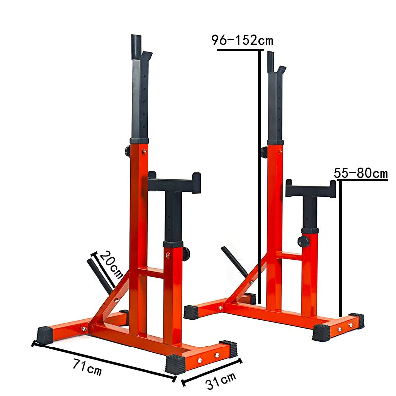 AIchen Home Gym Fitness Equipment Adjustable Barbell Squat Rack Stand with Plate Storage