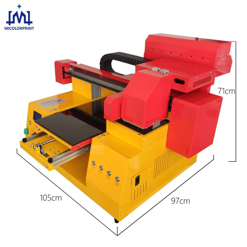 Automatic Desktop UV Printer for Glass Bottle Wood Phone Case A3 UV Flatbed Printer