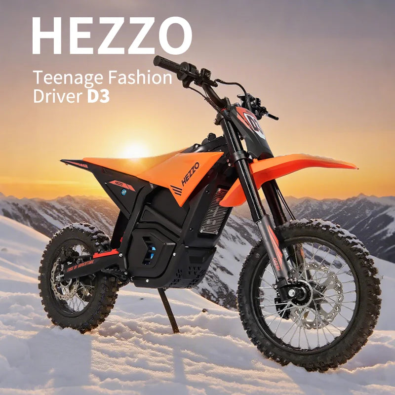 HEZZO 60V 6000W Middrive EBIKE Electric Motorcycle High Power 27Ah Long Endurance Off-road Electric Dirt Bike for Teens