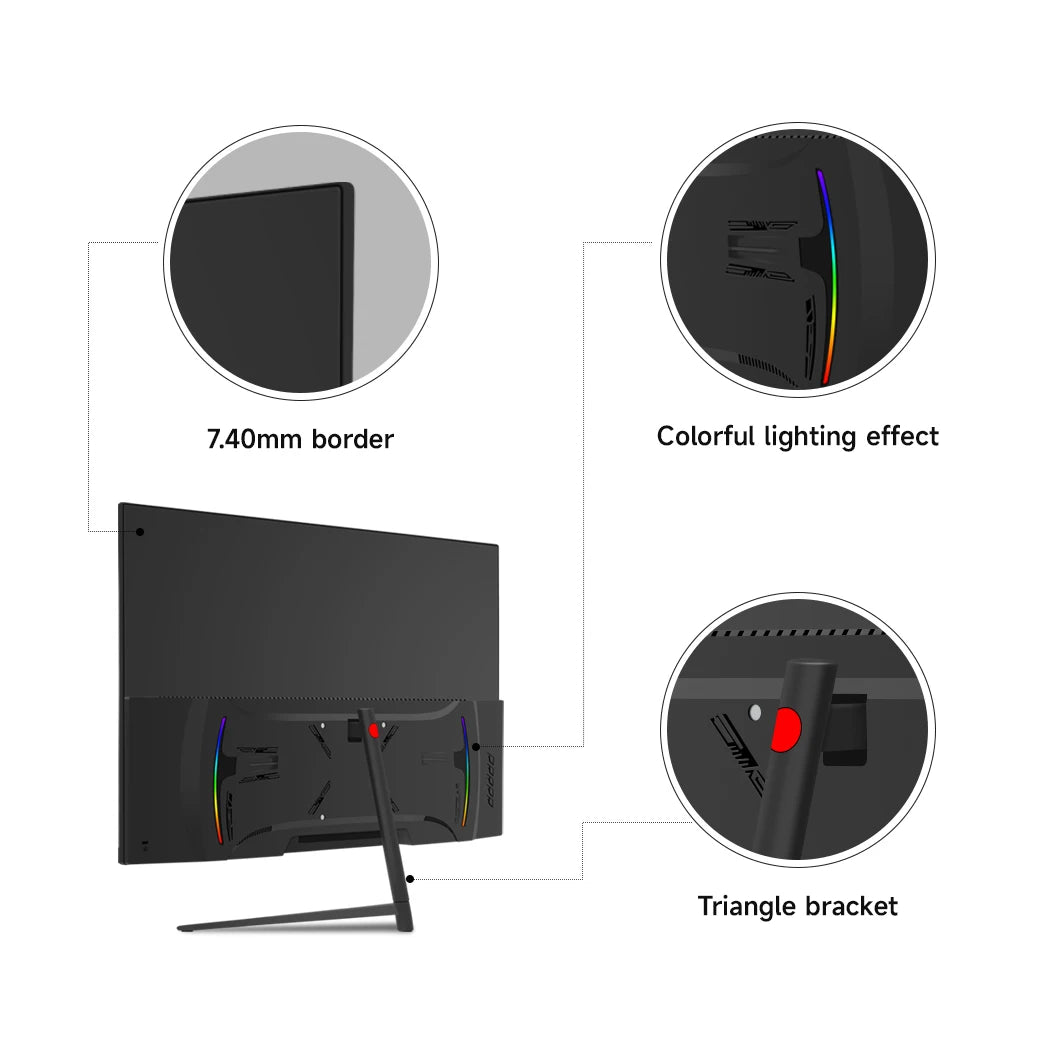 27 Inch QHD 2560 X 1440 HDR 1MS Response Curved Gaming Monitor 60Hz/165Hz 16:9 IPS Desktop PC Lcd Curved Monitor