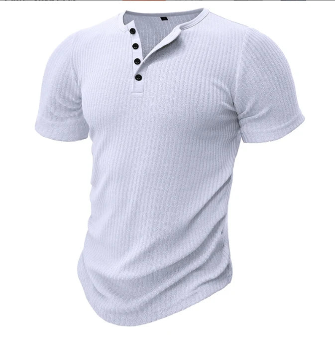 Hot New Men's Henley Custom Graphic Logo T-Shirt Plain Cotton T-Shirt Designs With Sublimation Print Manufacturer's Camiseta T-S