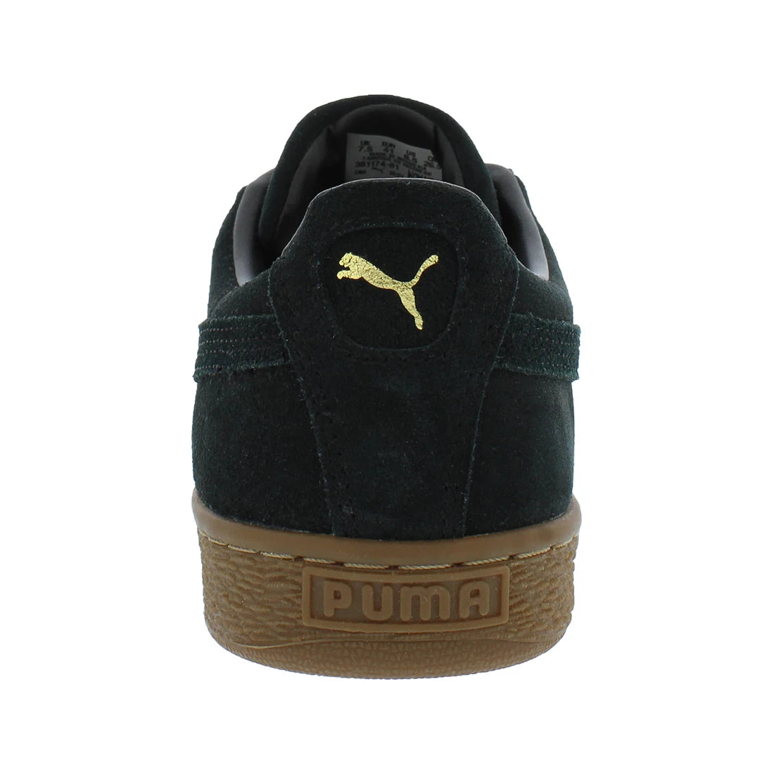 For Suede Gum Mens Shoes Model 38117401 Black 100% Authentic