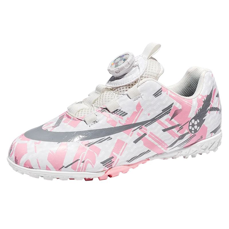Newest Rotating Buckle Soccer Cleats for Men Women Kids Durable Sole for Firm Ground and Turf Surfaces