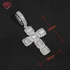 In Stock Moissanite Cross Pendant Silver 925 VVS Diamond Hip Hop Jewelry Iced Out Moissanite Pendant