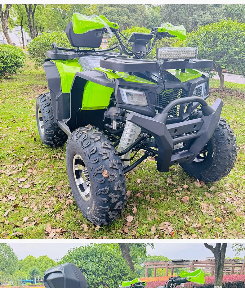 Automatic ATV Big for 200cc Four-wheel Off-road Mountain Bike All-terrain Chain Drive Equipped 4-Stroke Gas/Diesel Scenic Spot