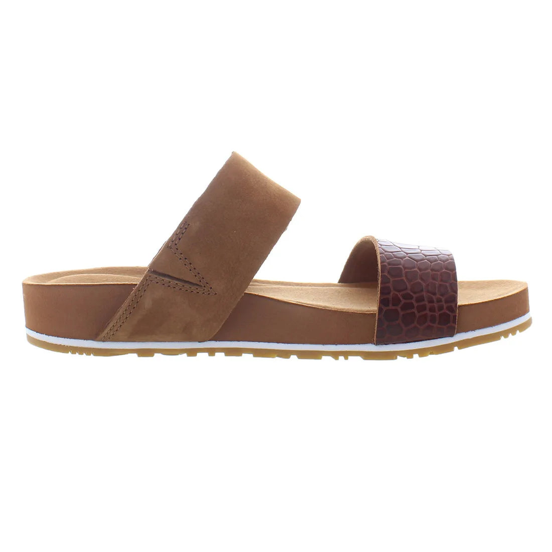 For Malibu Waves Slide Womens Shoes Color Md Brown Croc Nubuck | 100% Authentic | Made in China | Model MSS-TB0A23D5BX5